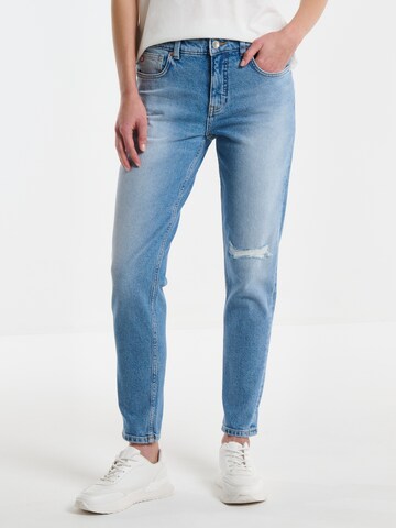 BIG STAR Tapered Jeans ' MAGGIE ' in Blau: Vorderseite