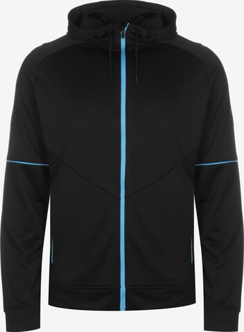 UMBRO Athletic Zip-Up Hoodie in Black: front