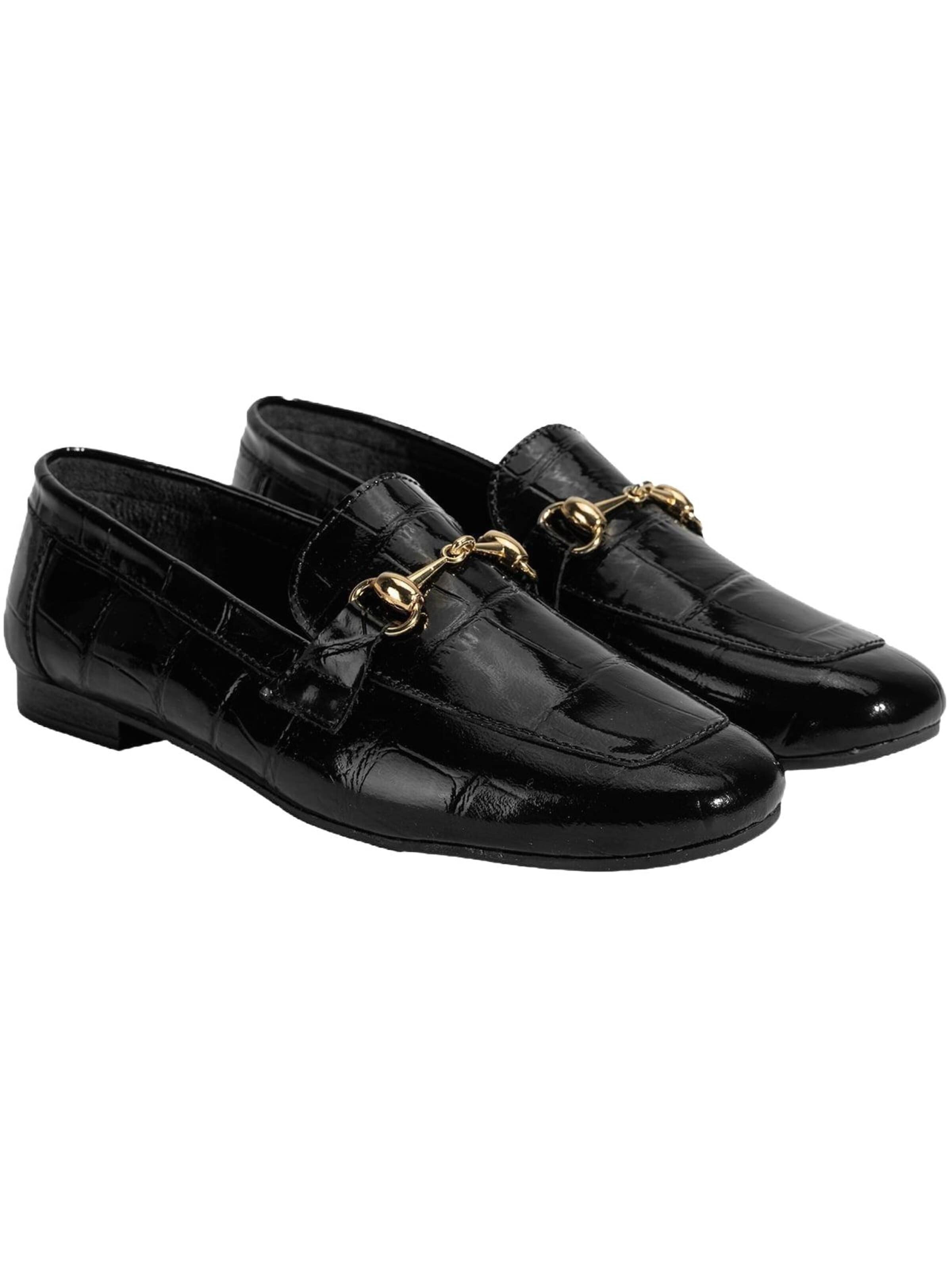 Desa Mocassins 'Loafer' in Zwart: voorkant