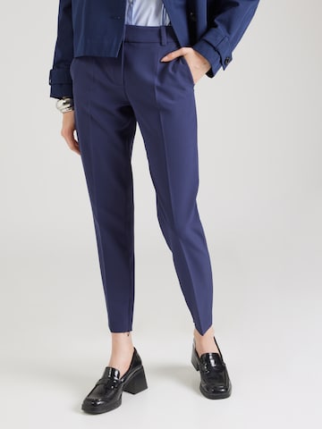 Regular Pantalon à plis 'Hedima-1' HUGO en bleu : devant