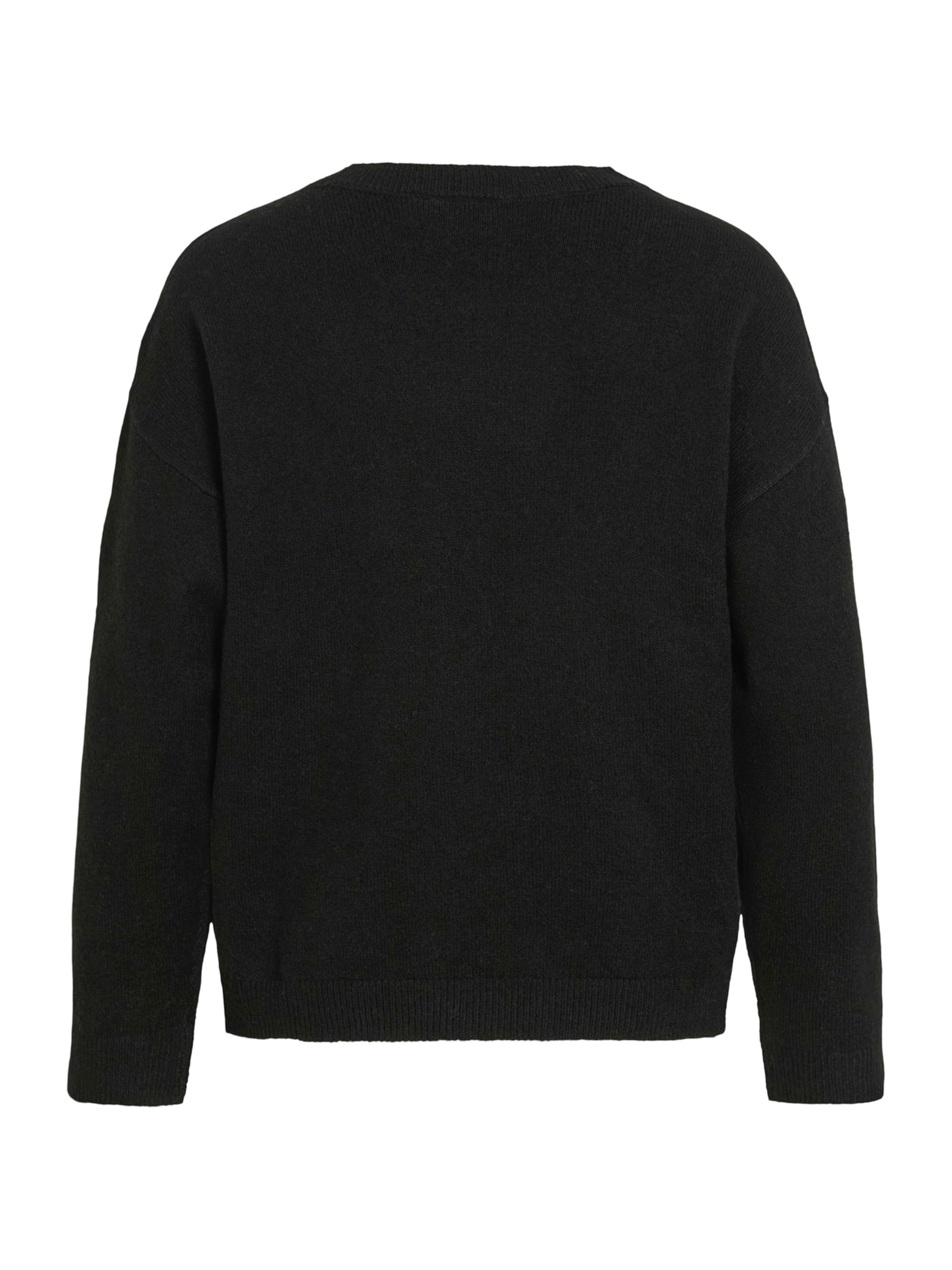 VILA Свитер 'VILIGA' в Черный