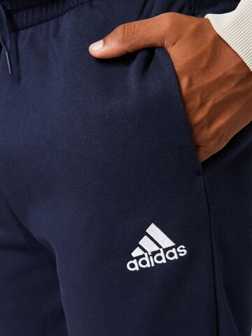 ADIDAS SPORTSWEAR Tapered Sportbroek 'Essentials' in Blauw