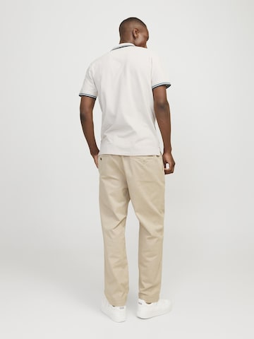 JACK & JONES Poloshirt 'JJPaulos' in Beige