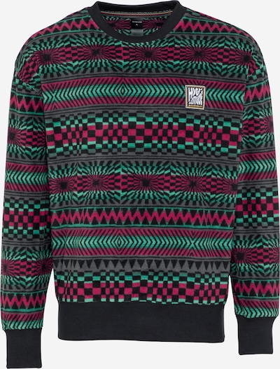 QUIKSILVER Sporttrui 'SOUL POWER' in de kleur Groen / Pink / Zwart, Productweergave