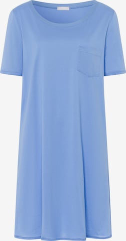 Hanro Nachthemd ' Cotton Deluxe ' in Blauw: voorkant