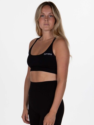 Divina Bustier Sport-BH 'Prime' in Schwarz