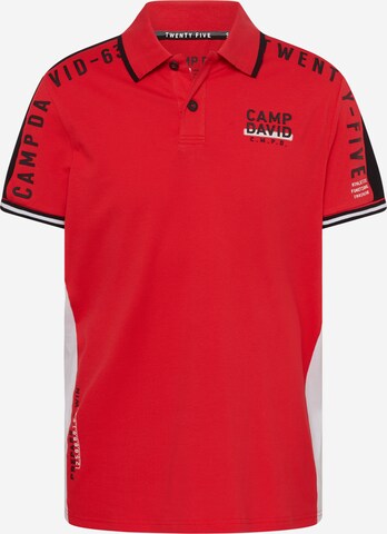 CAMP DAVID Shirt in Rood: voorkant