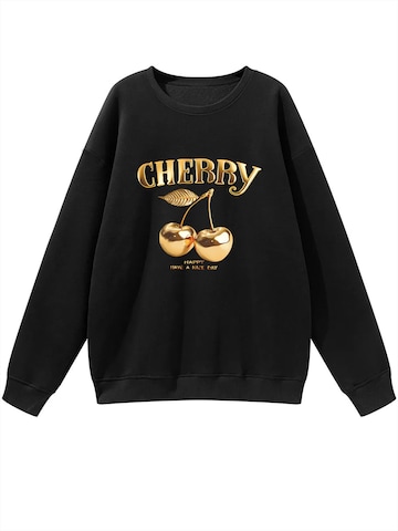 GORHEY Sweatshirt in Zwart: voorkant