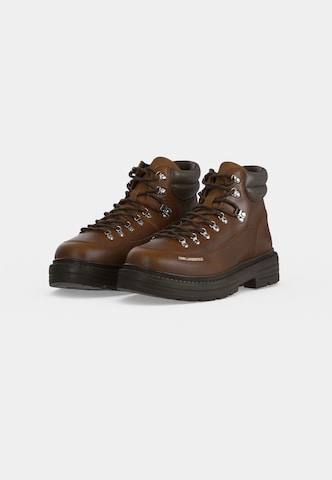 Karl Lagerfeld Schnürboots 'MILES' in Braun
