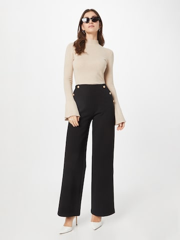 évasé Pantalon 'Linea' Peppercorn en noir