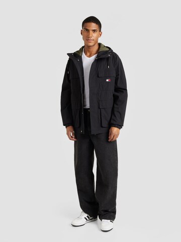 Parka de primăvară-toamnă de la Tommy Jeans pe negru