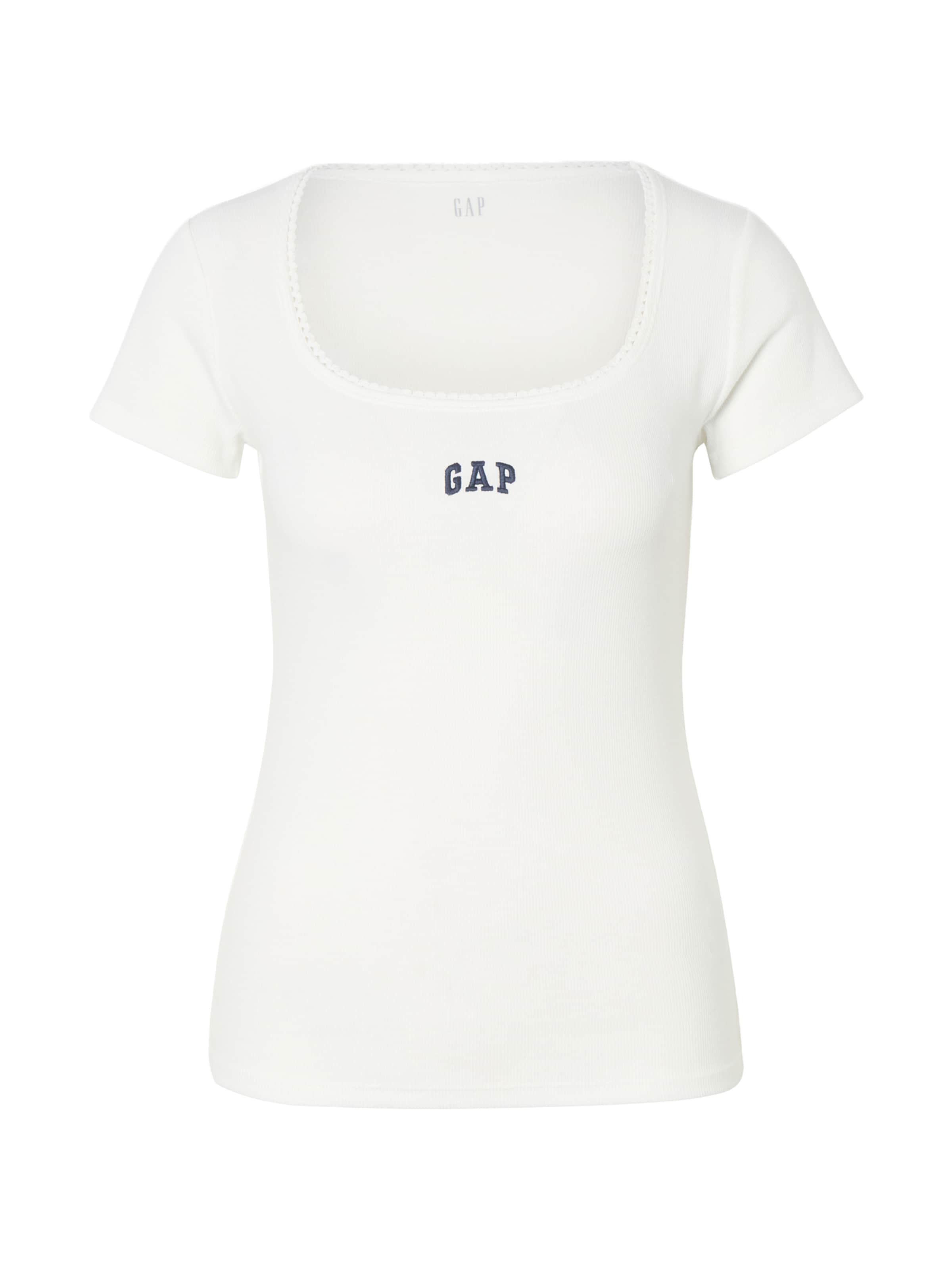 GAP Тениска в бяло: отпред