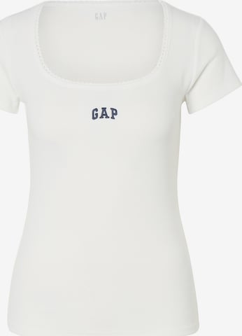 GAP Тениска в бяло: отпред