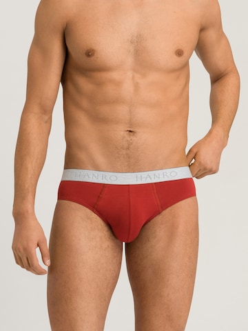 Hanro Slip ' Cotton Essentials ' in Rood: voorkant