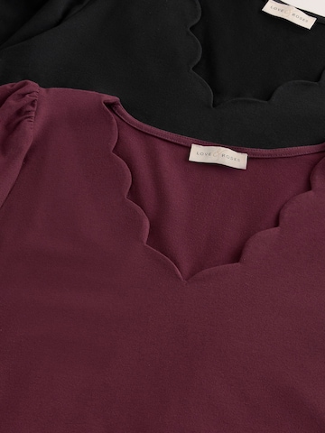 love & roses Shirts i rød