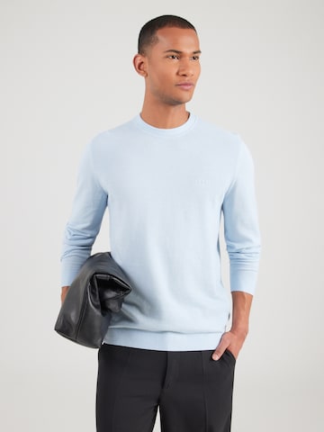 BOSS Trui 'Momentum' in Blauw: voorkant