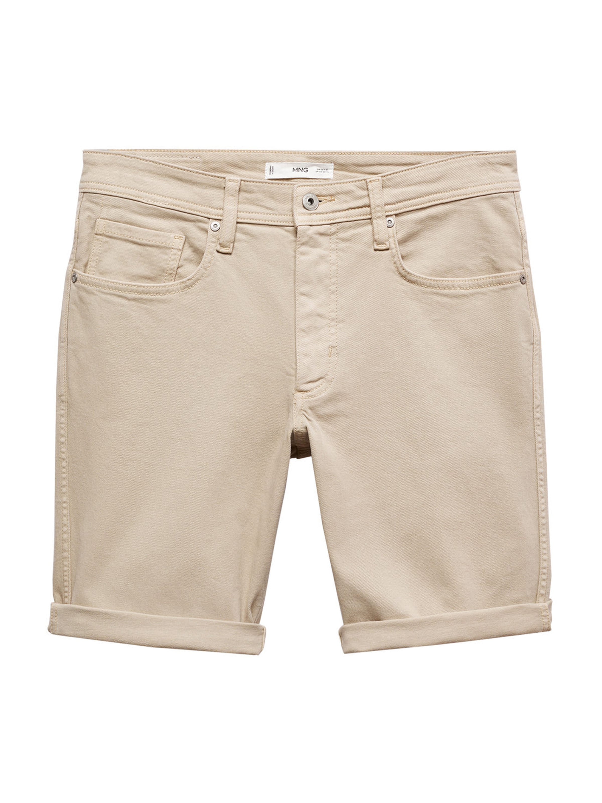 MANGO MAN Regular Jeans 'Nepto' in Beige: voorkant