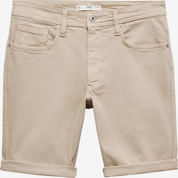 MANGO MAN Jeans 'Nepto' in Beige: voorkant