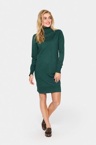 SAINT TROPEZ - Vestido de punto 'Mila' en verde
