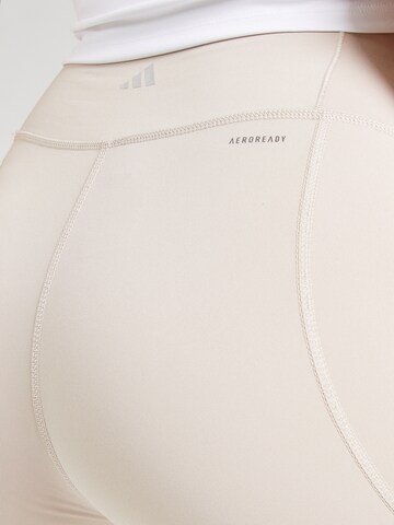 ADIDAS PERFORMANCE Skinny Sports trousers 'All Me Essentials' in Beige