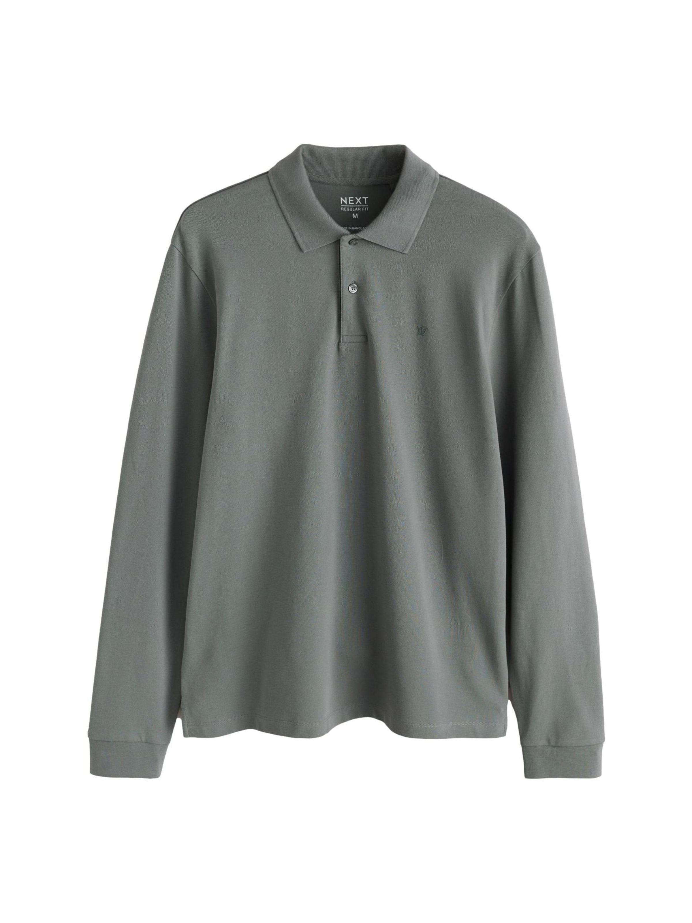 Next Poloshirt in XS in basaltgrau, Produktansicht