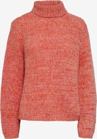 PIECES Sweter 'Nona' w kolorze pomarańczowy: przód