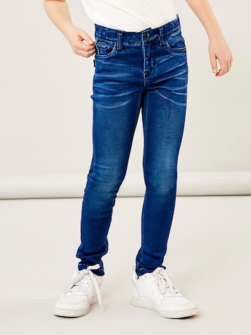 NAME IT Slimfit Jeans 'Theo' in Blauw: voorkant