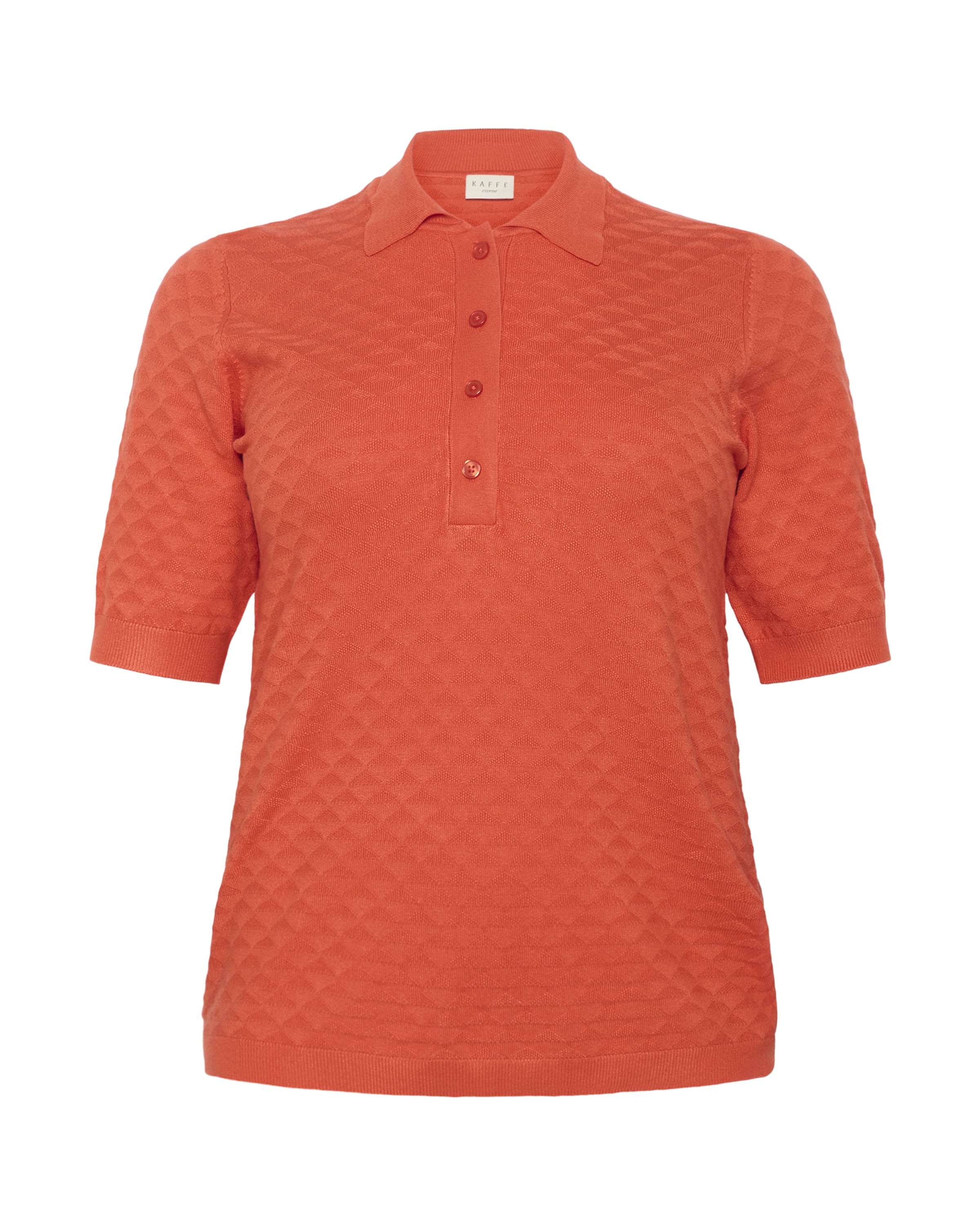 T-shirt 'Oliviana' KAFFE CURVE en rouge : devant