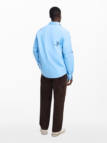 Desigual Regular fit Skjorta i blå
