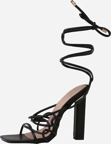 Nasty Gal Sandalen met riem in Zwart