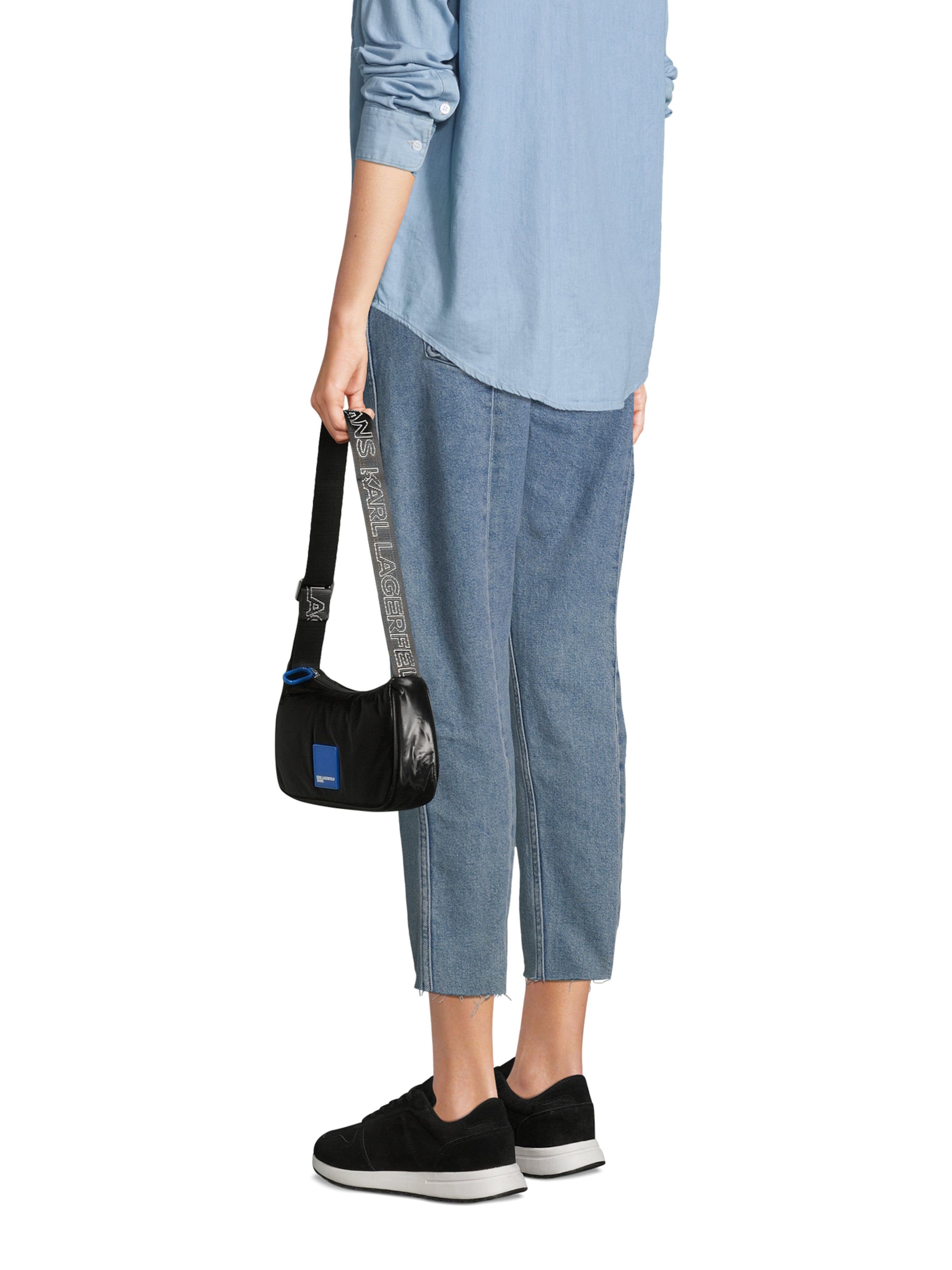 Borsa a spalla 'Ubran' di KARL LAGERFELD JEANS in nero
