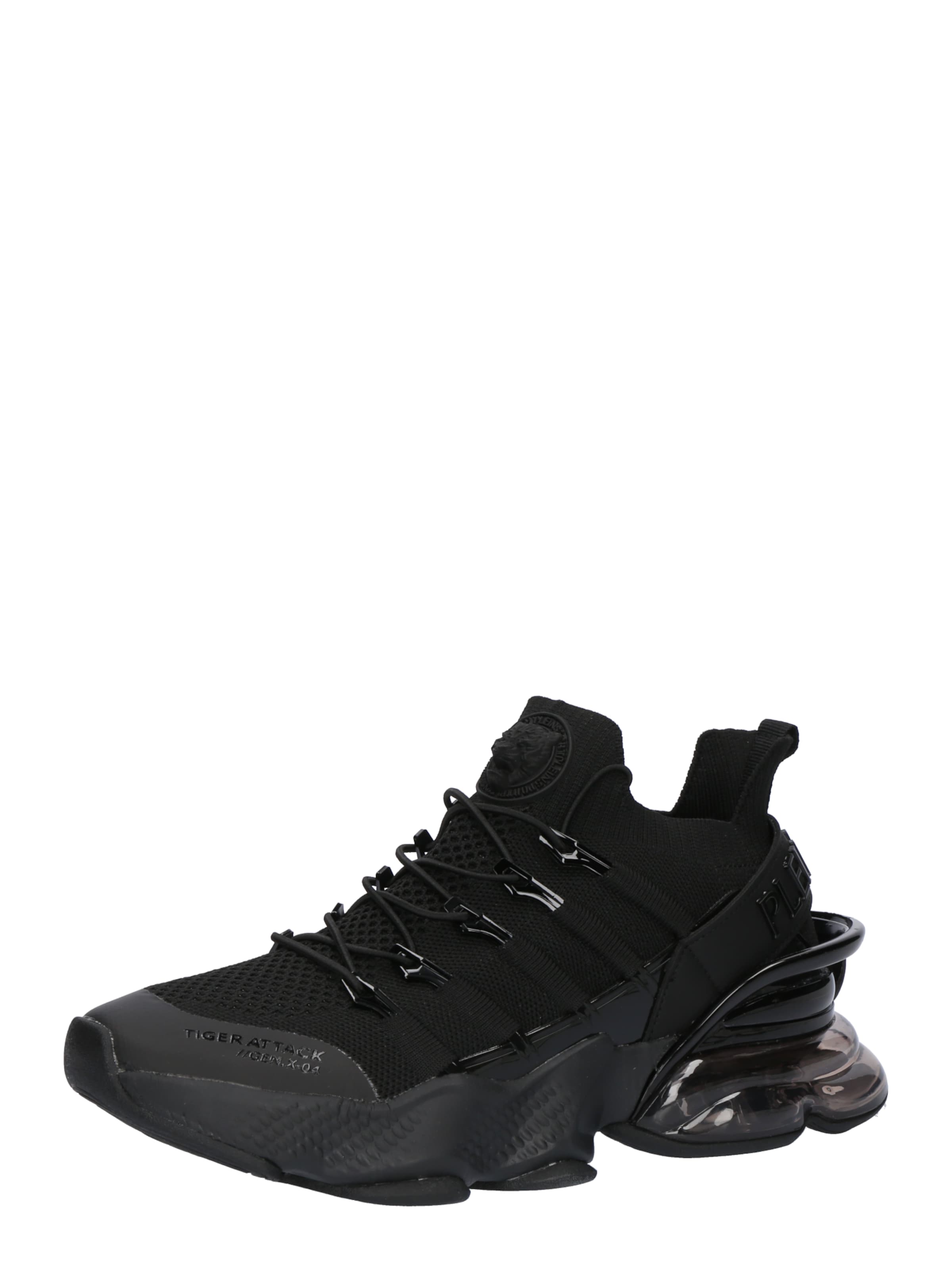 Plein Sport - Zapatillas deportivas bajas 'Tiger Attack//Gen.X.04' en negro: frente