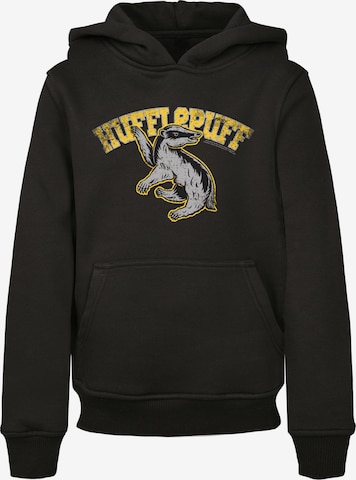 Sweat-shirt 'Harry Potter Hufflepuff' F4NT4STIC en noir : devant