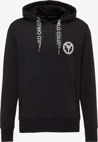 Carlo Colucci Sweatshirt 'Gnoni' in Black: front