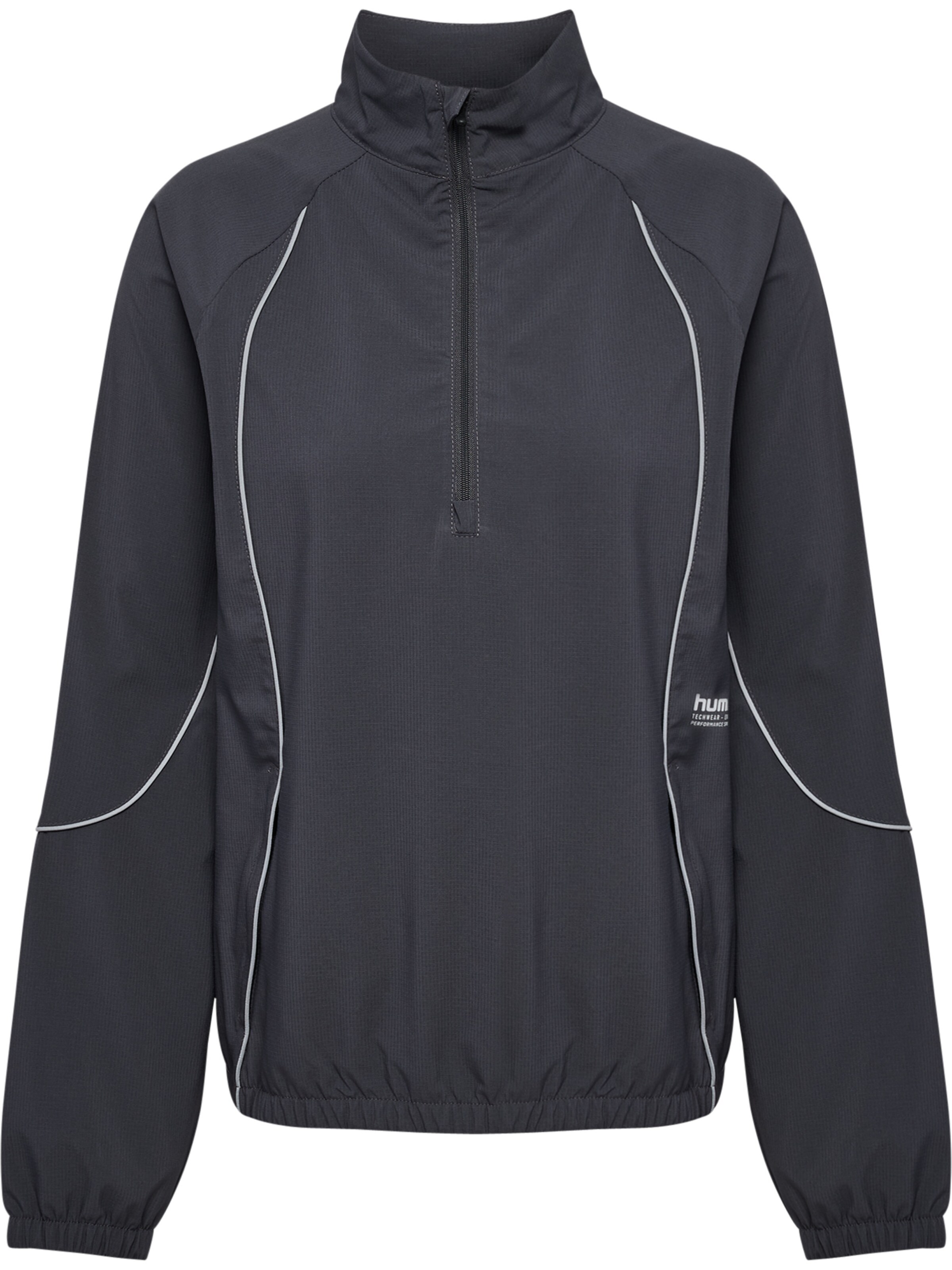 Hummel Sportjas 'Pulse' in Grijs: voorkant
