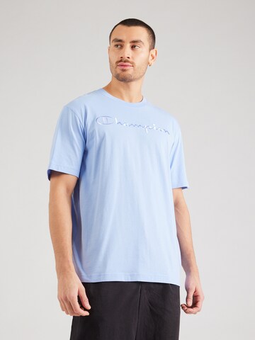 Maglietta di Champion Authentic Athletic Apparel in blu: frontale