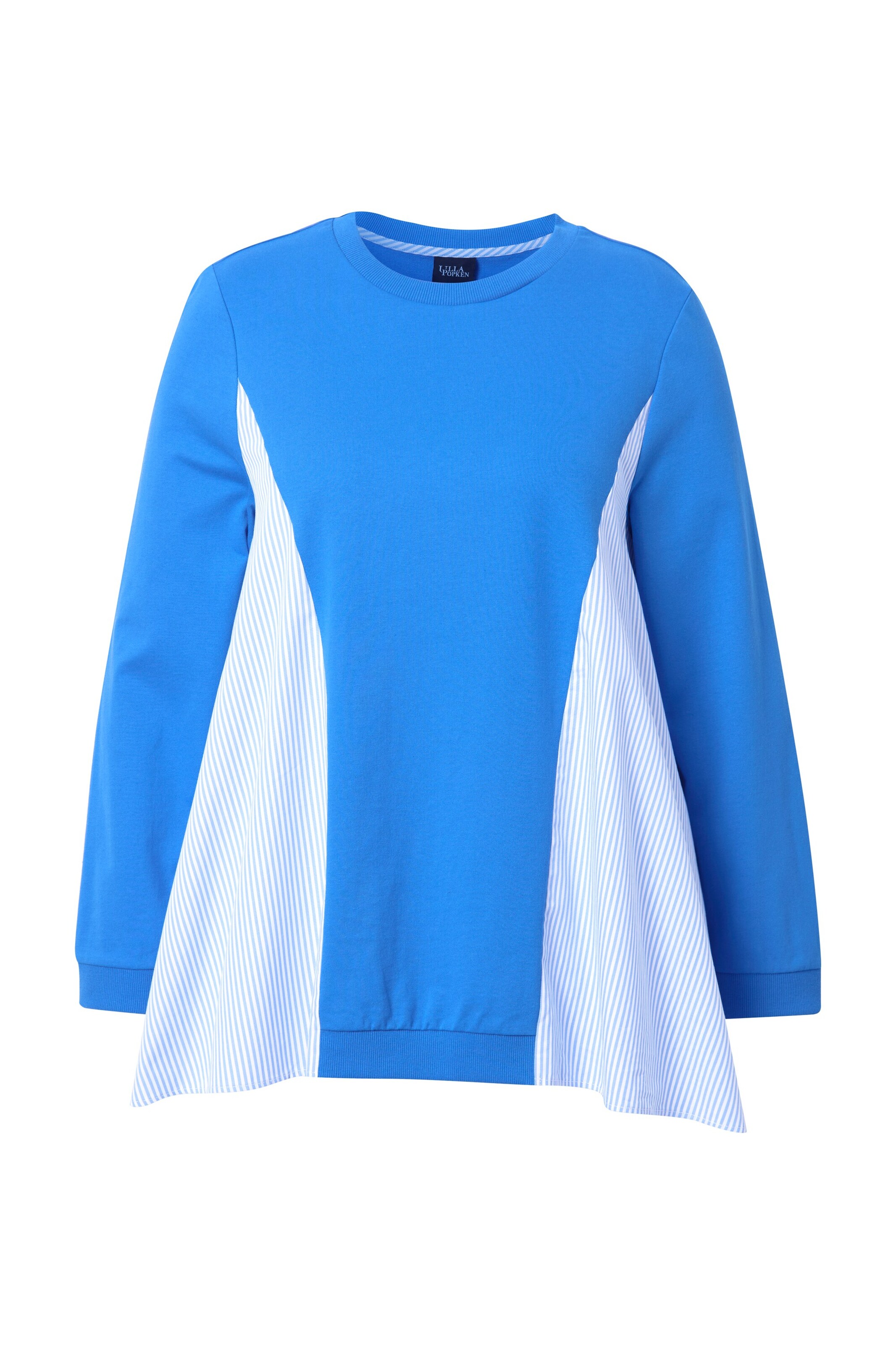 Ulla Popken Sweatshirt in Blauw: voorkant