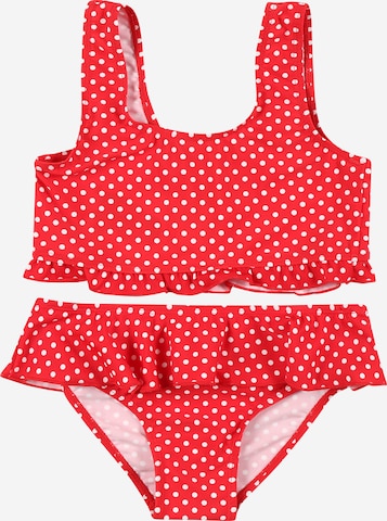 PLAYSHOES Bustier Bikini in Rood: voorkant