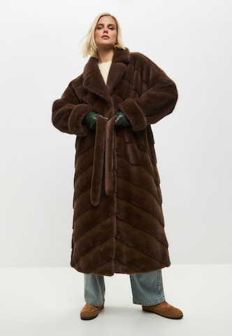 CESARE GASPARI Wintermantel in Bruin