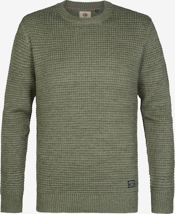 Petrol Industries Sweater in Green: front