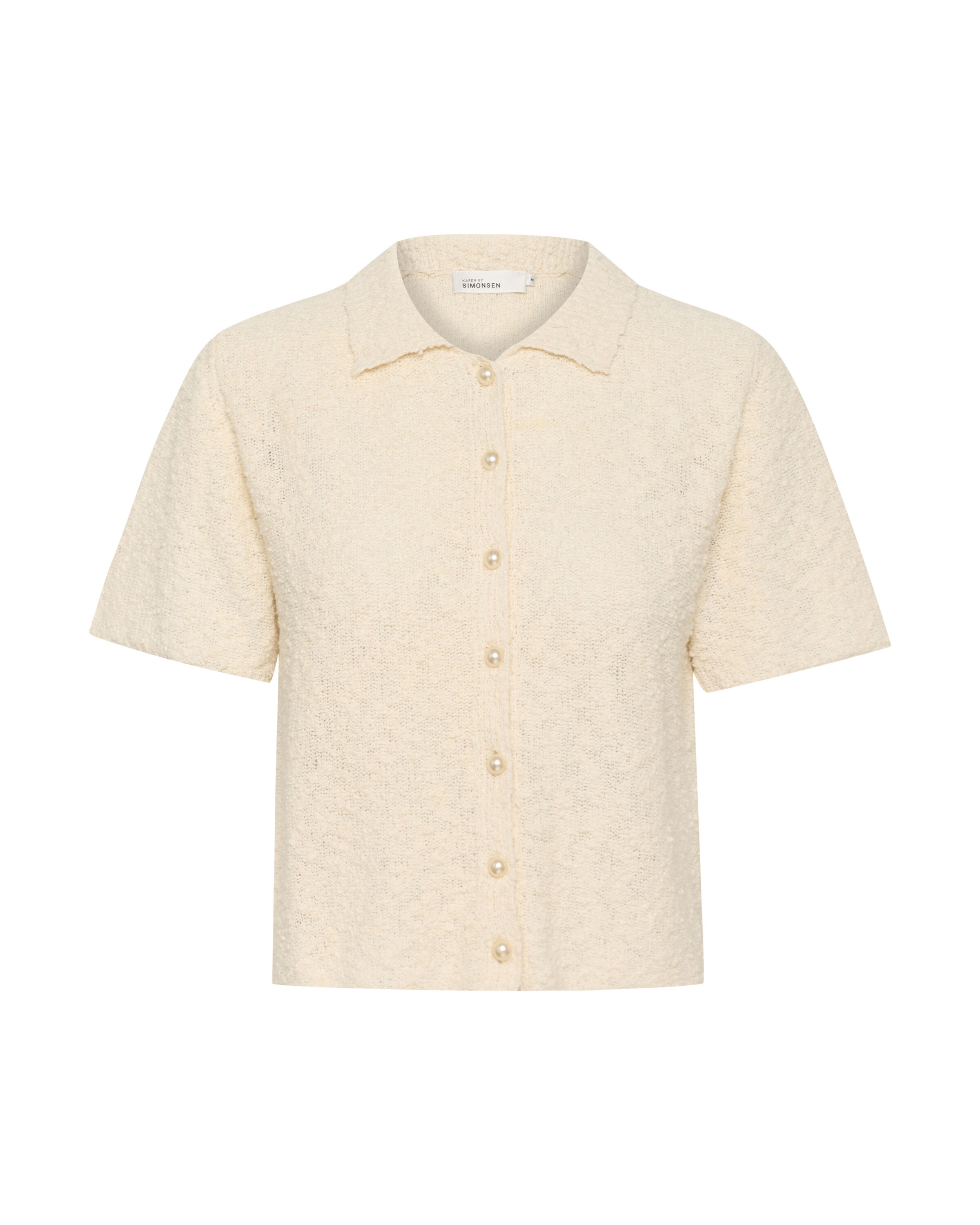 KAREN BY SIMONSEN Strickjacke 'Nice ' in Weiß: Vorderseite