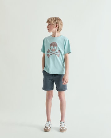 T-Shirt 'Ikat Skull Tee' Scalpers en vert : devant