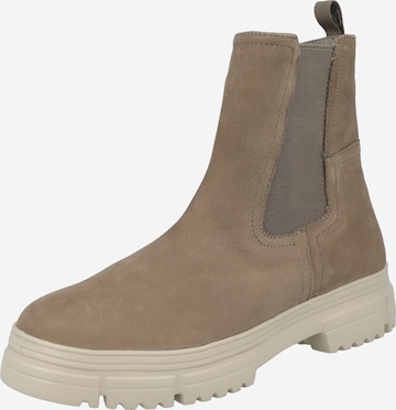 CAPRICE Chelsea boots in Donkerbeige ABOUT YOU