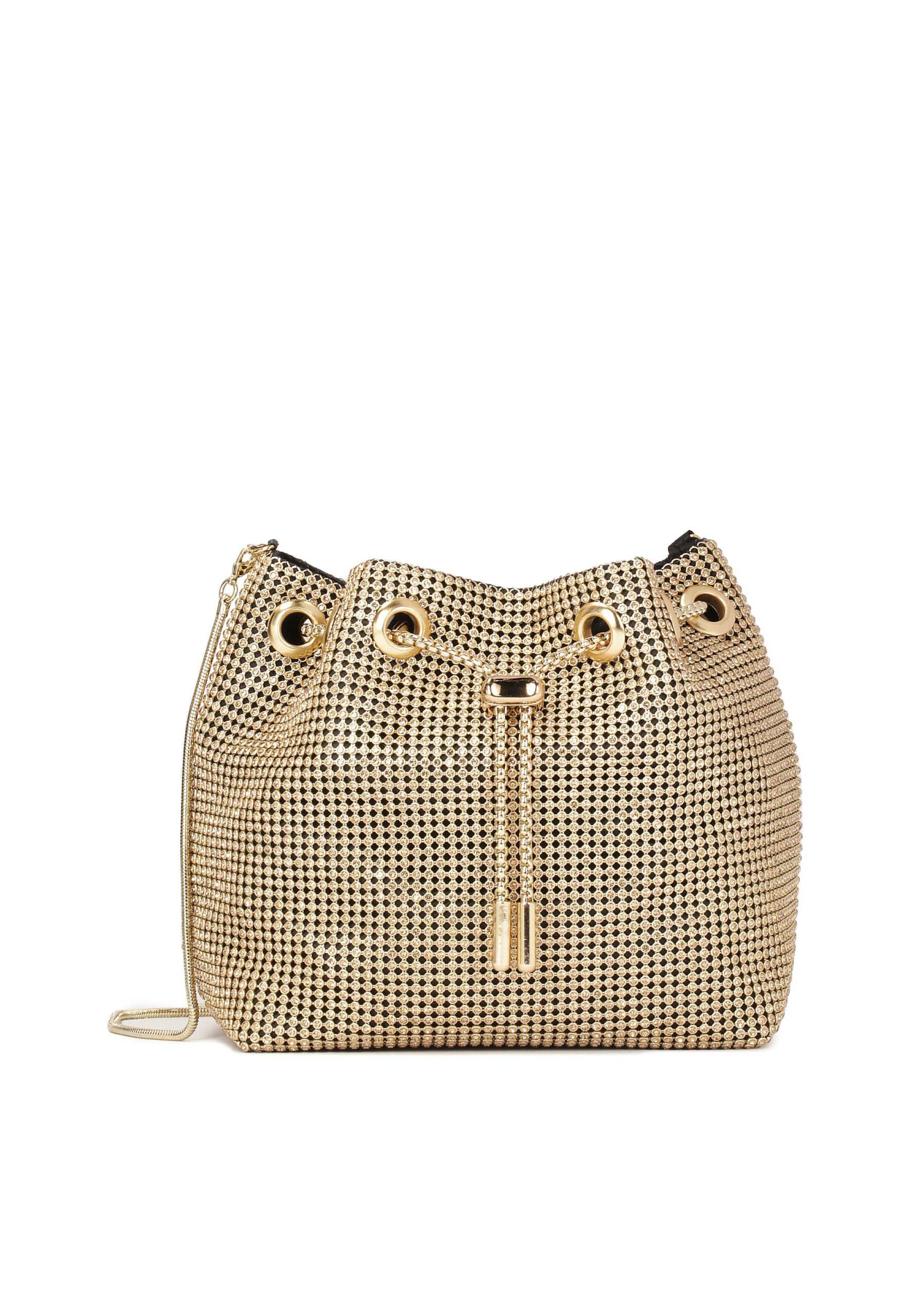 Kazar Torba na ramię w kolorze złoty: przód