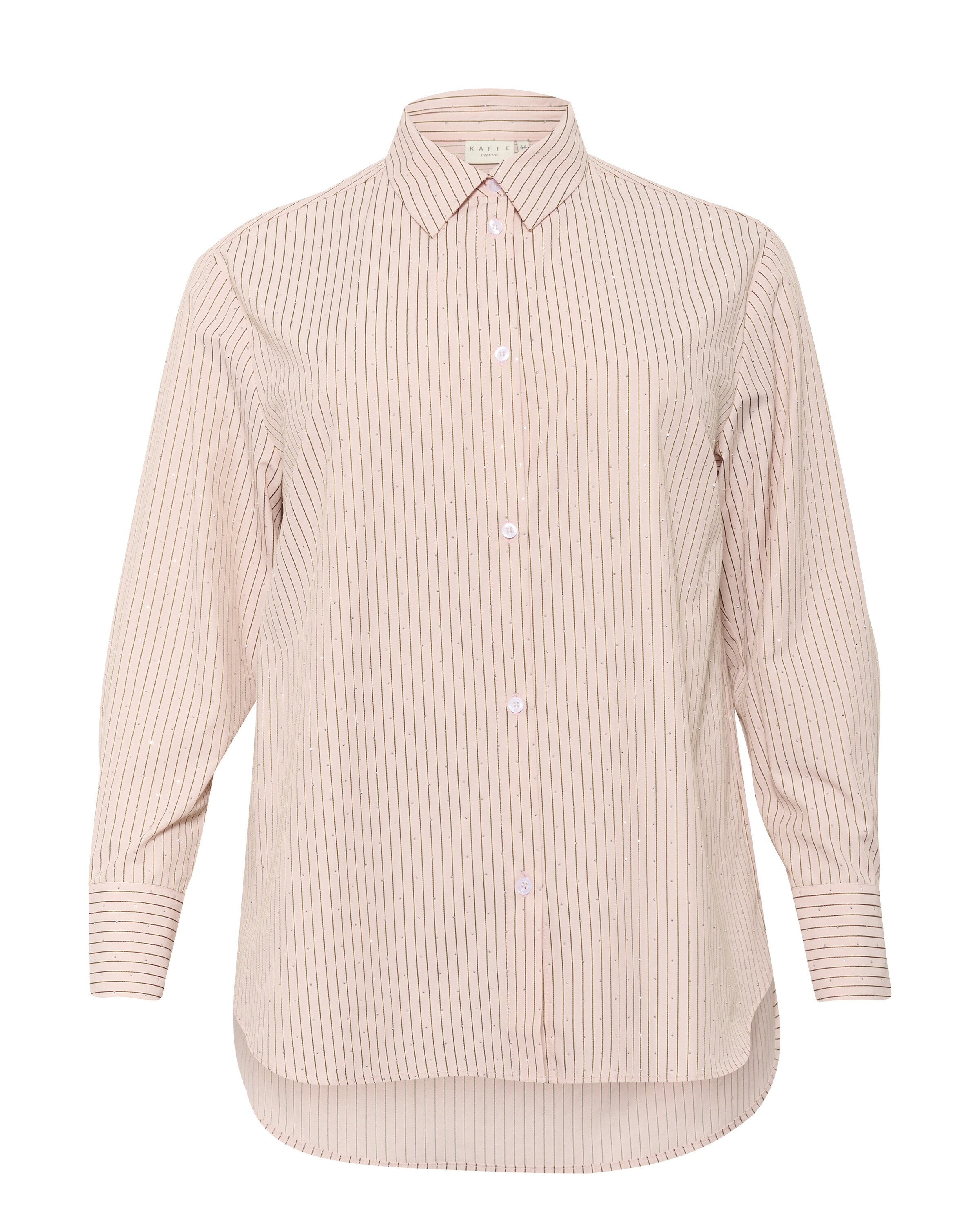 KAFFE CURVE Bluse i pink: forside