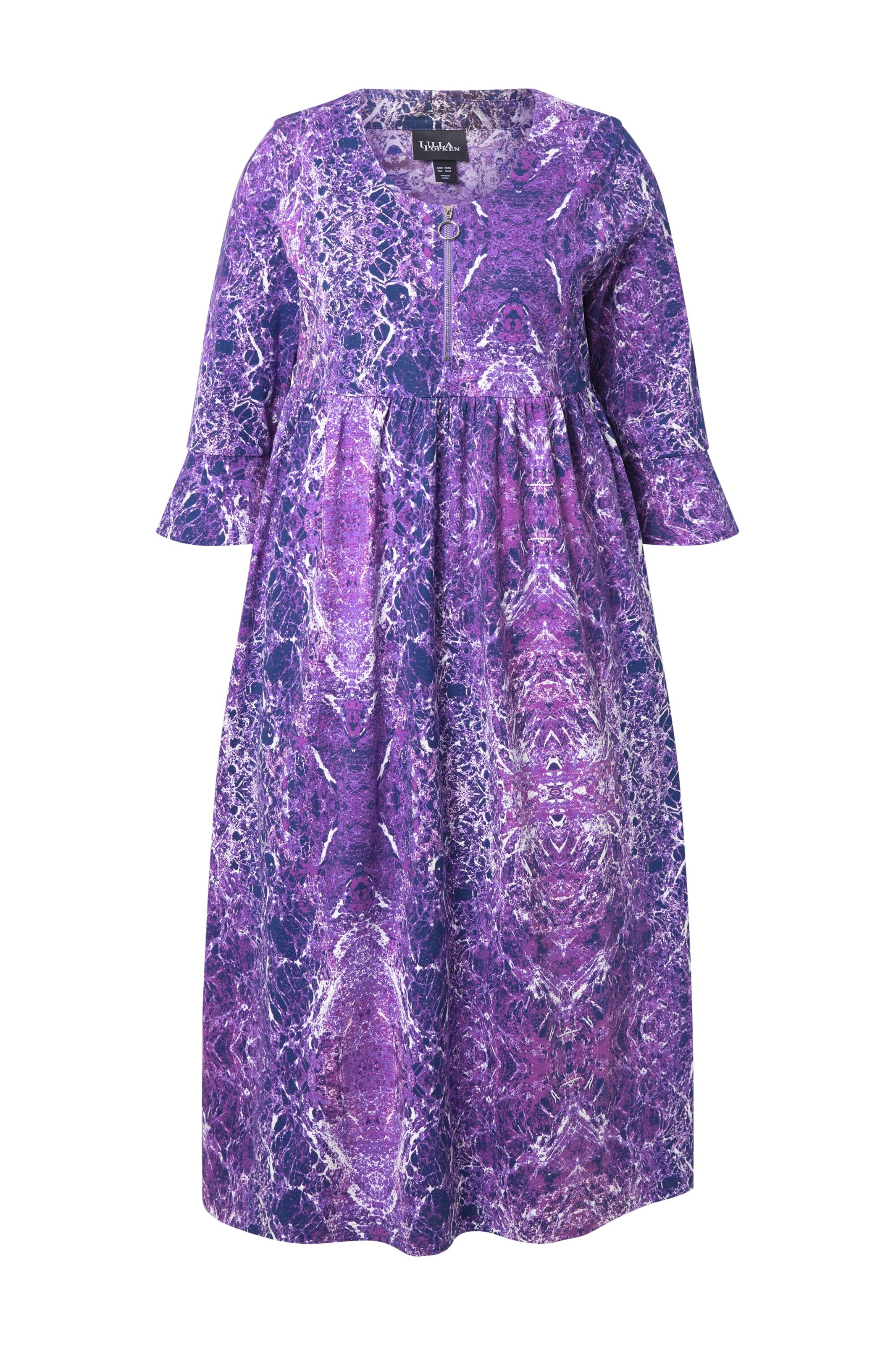 Ulla Popken Jurk in Lila: voorkant