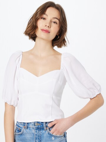 Camicia da donna di Abercrombie & Fitch in bianco: frontale