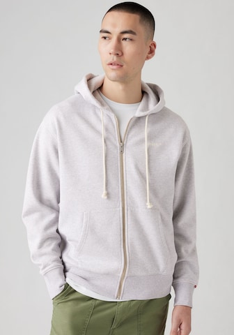 LEVI'S ® Sweat jacket 'AUTHENTIC' in Grey