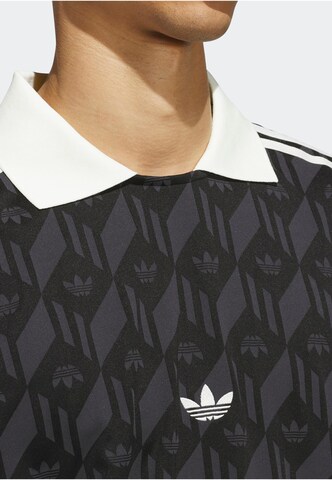 Sweat-shirt 'Jacquared Rugby' ADIDAS ORIGINALS en noir