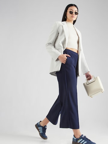 NÜMPH Regular Trousers with creases 'RONJA' in Blue